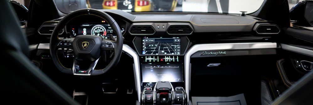 Complete car interior detailing with steam cleaning and sanitization service in Montreal