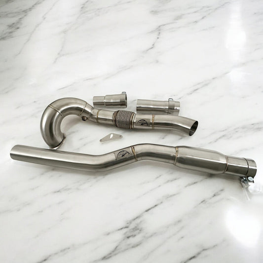 AWD 2.0T Audi 8V S3 & A3 Race Downpipe (Catless & Catted)-0