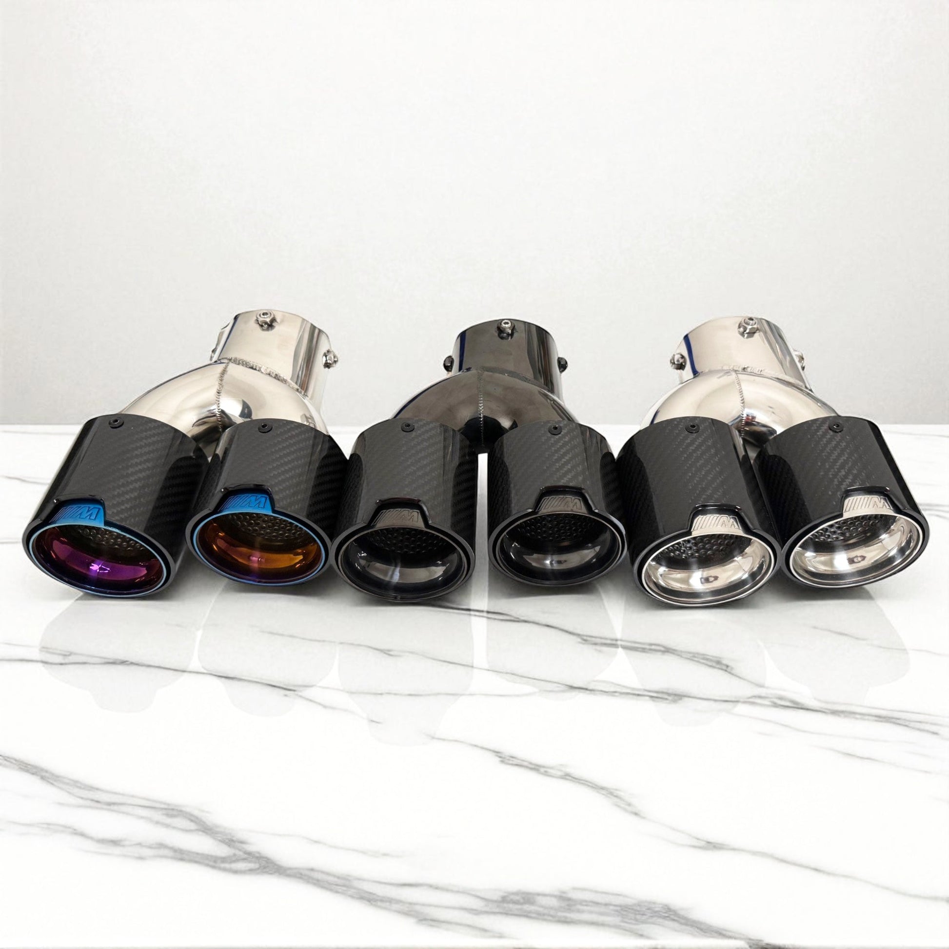 Carbon Fiber M Exhaust Tip For BMW G20 M340i, G42 M240i, G22 M440i-0