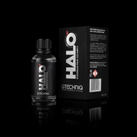 Gtechniq HALO flexible film coating 30mL bottle and box on matte black background – high performance vinyl and PPF protection by A&A Car Detailing
