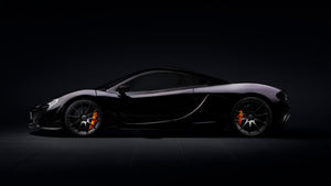 McLaren P1 black luxury supercar side view – premium exotic car detailing and ceramic coating by A&A Car Detailing Montréal & Laval.
